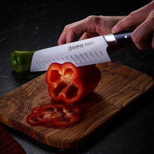 COUTEAU SANTOKU 32 DUMAS SIGNATURE MICARTA 18CM