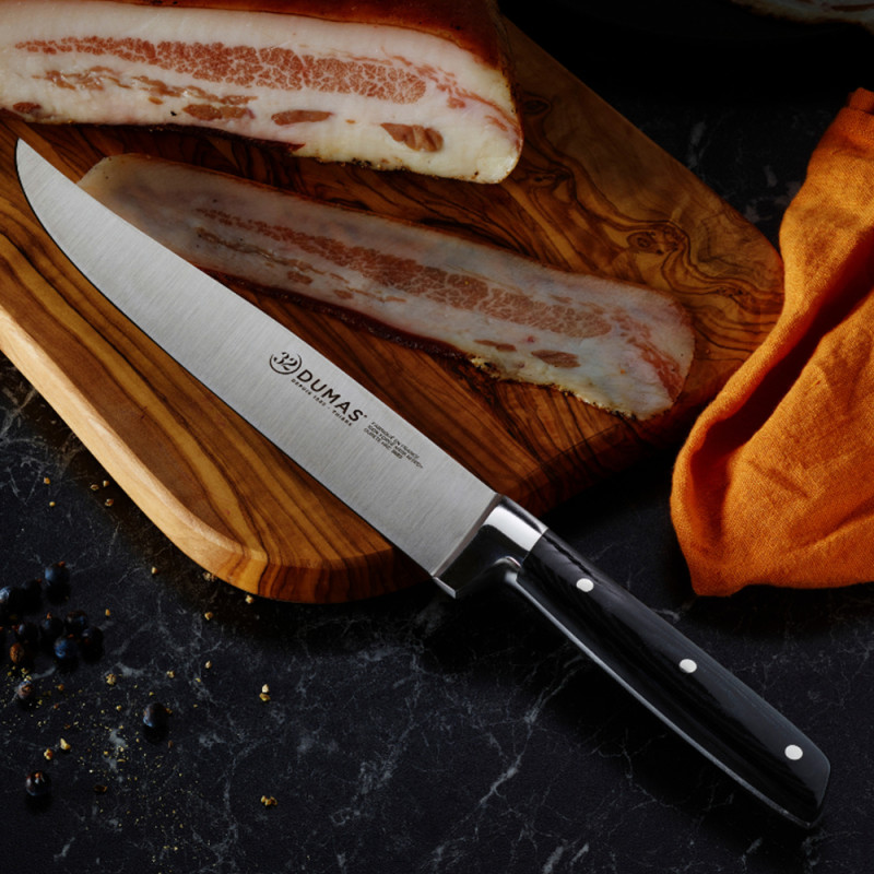 COUTEAU A DÉCOUPER 32 DUMAS YATAGAN SIGNATURE MICARTA 20CM