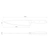 COUTEAU CHEF 32 DUMAS SIGNATURE MICARTA 20CM