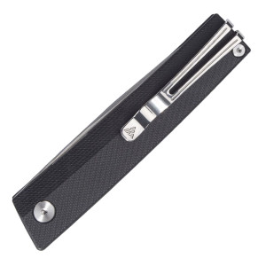 COUTEAU SRM LAME STONEWASH MANCHE NOIR