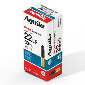CARTOUCHES 22 LR AGUILA SNIPER SUBSONIC