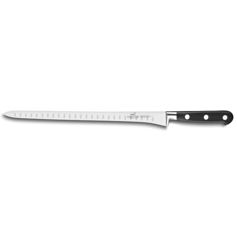 COUTEAU A SAUMON SABATIER IDÉAL LAME ALVÉOLÉE 30CM