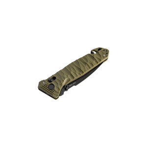 COUTEAU TB OUTDOOR CAC S200 LISSE TOXIFIÉ 3 FONCTIONS KAKI