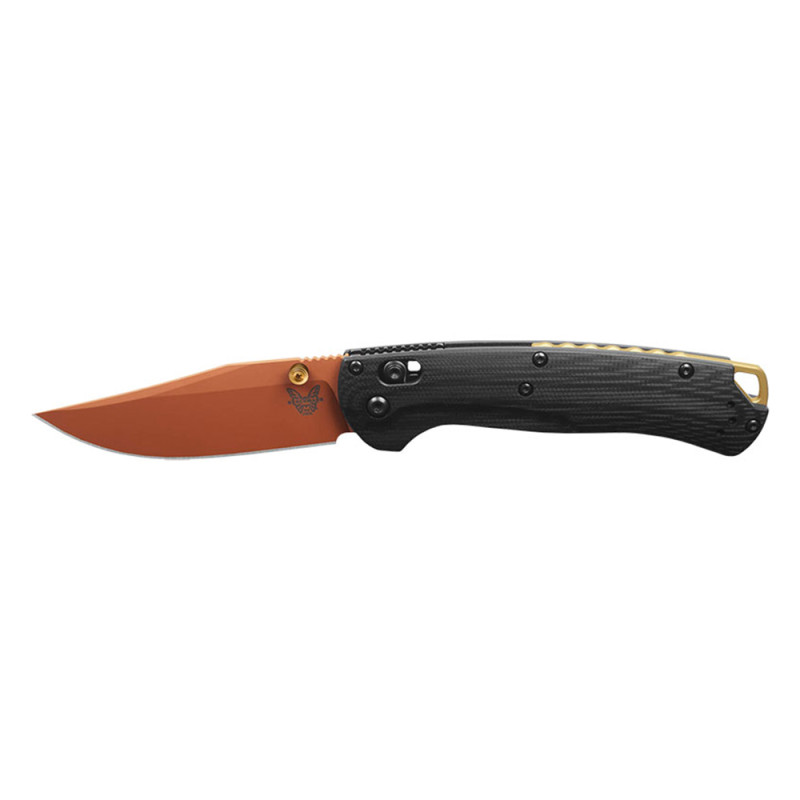 COUTEAU BENCHMADE TAGGEDOUT ÉDITION LIMITÉE ORANGE