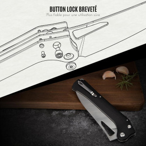 COUTEAU DE CUISINE PLIANT TACRAY G10