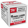 MUNITIONS WINCHESTER 9X19 (9MM PARA) CW9MM12450 LES 50