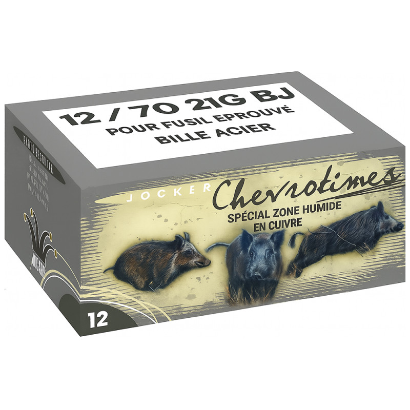 CARTOUCHES JOCKER CHEVROTINES CUIVRE 21 GRAINS