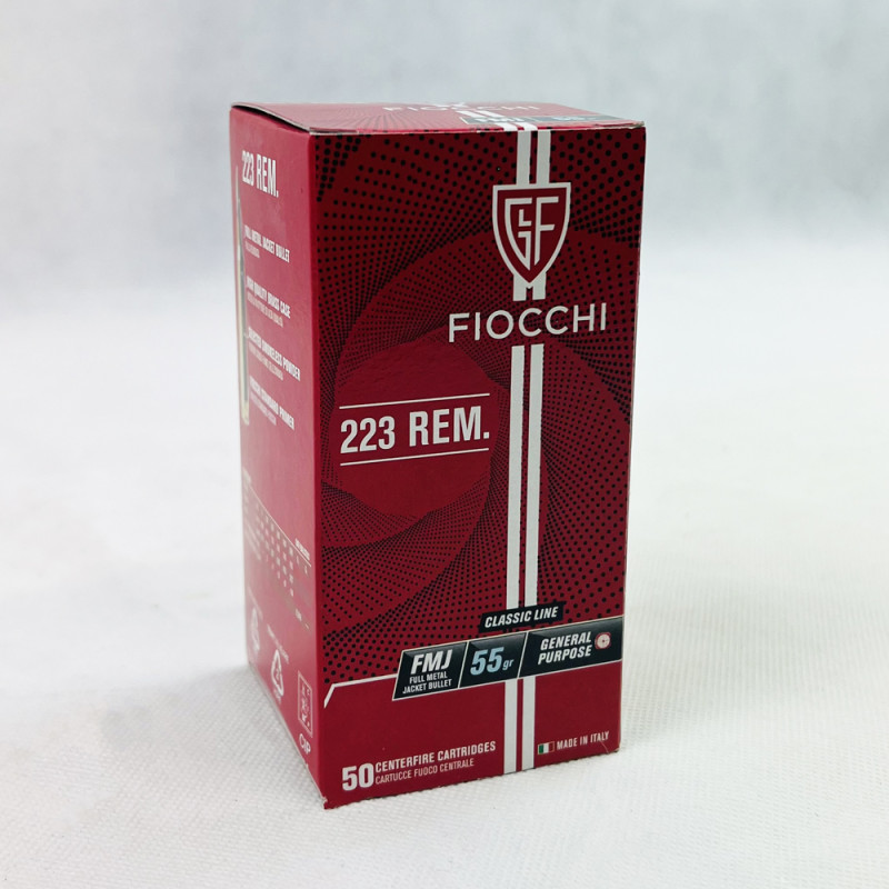 MUNITIONS FIOCCHI 223 REMINGTON 55GR X50 705561