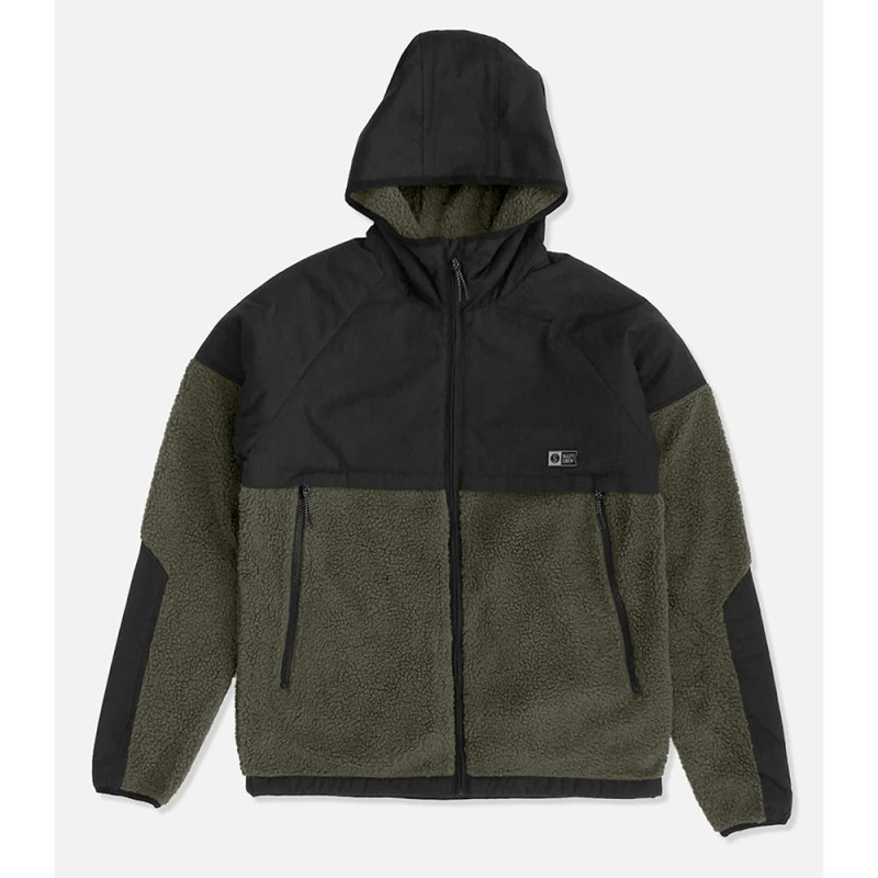 VESTE SALTY CREW SHIELD SHERPA DUSTY OLIVE