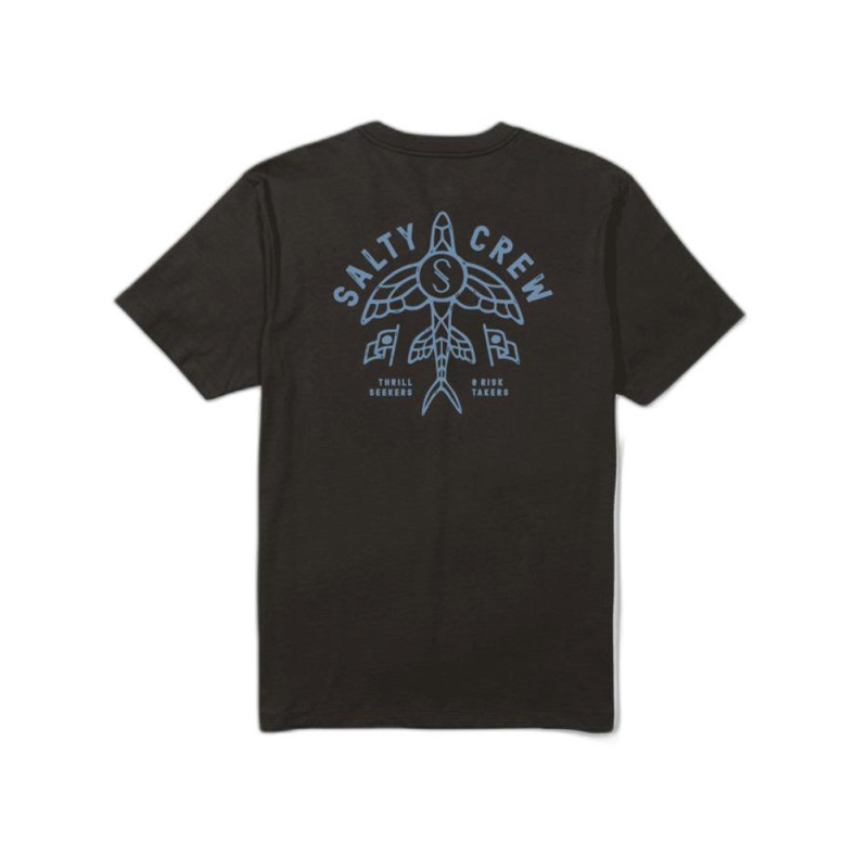 T-SHIRT SALTY CREW FLYER BLACK