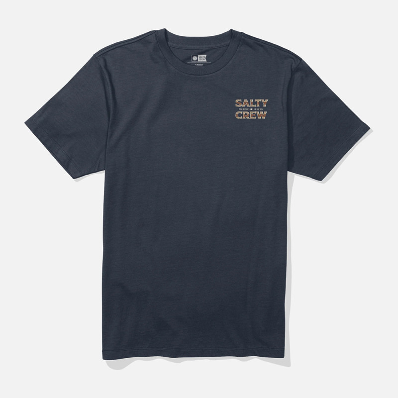 T-SHIRT SALTY CREW OFFSET NAVY