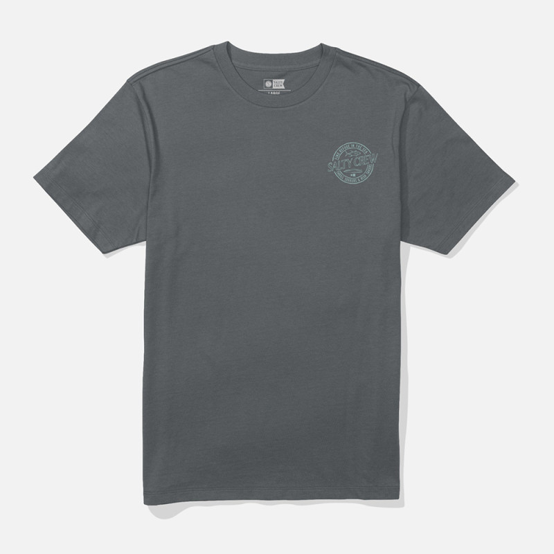 T-SHIRT SALTY CREW SKEWED CHARCOAL