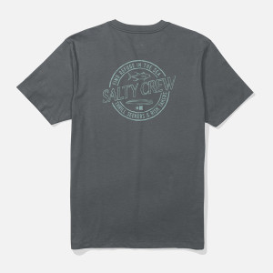 T-SHIRT SALTY CREW SKEWED CHARCOAL