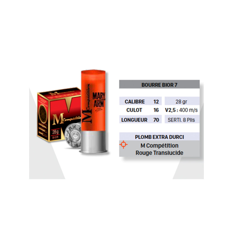 CARTOUCHE MARY-ARM M COMPETITION BOURRE BIOR