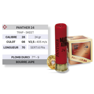 CARTOUCHES MARY ARM PANTHER 24