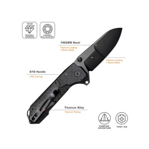 COUTEAU REMETTE COSMIC NOIR RTCO-GC