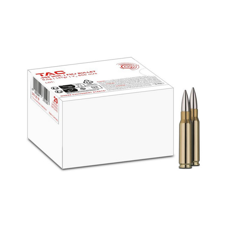 MUNITIONS BALLES GECO TAC 308 WINCHESTER FMJ 2433519