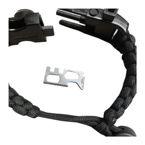 BRACELET DE SURVIE FRENDO EN PARACORDE NOIR