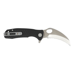 COUTEAU HONEY BADGER CLAW NOIR SERRATED