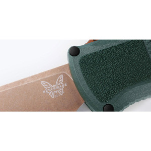 COUTEAU BENCHMADE SHOOTOUT TAIGA GREEN