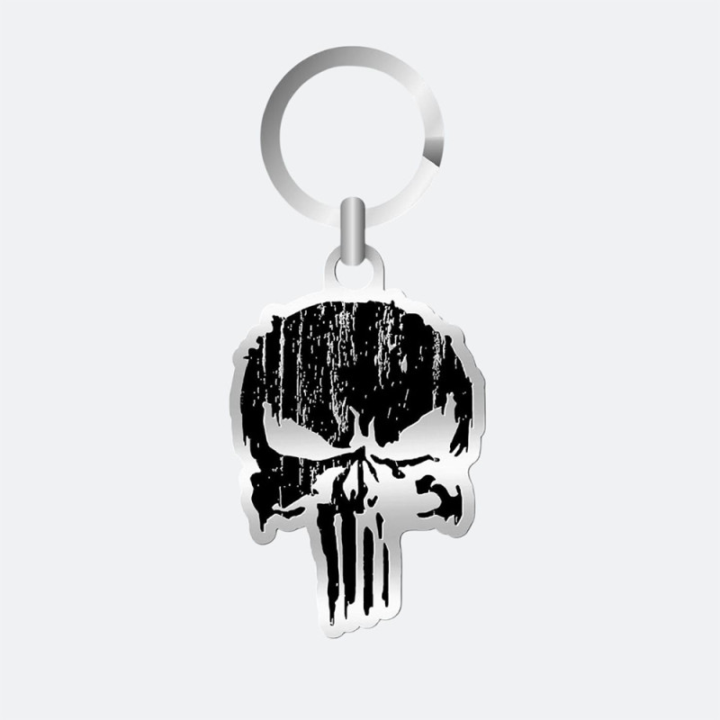 PORTE CLÉS PUNISHER NOIR