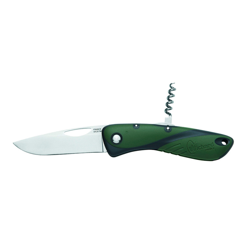 COUTEAU WICHARD AQUATERRA LAME + TIRE-BOUCHON VERT