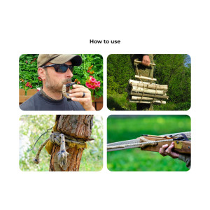 PORTE CLÉS TACTIQUE EDCX VERT