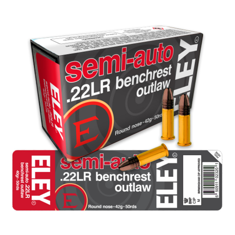 MUNITIONS ELEY 22LR SEMI-AUTO BENCHREST OUTLAW X50
