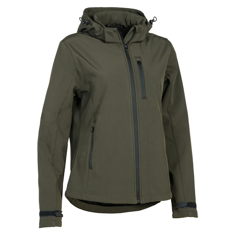 BLOUSON PERCUSSION SOFTSHELL FEMME KAKI