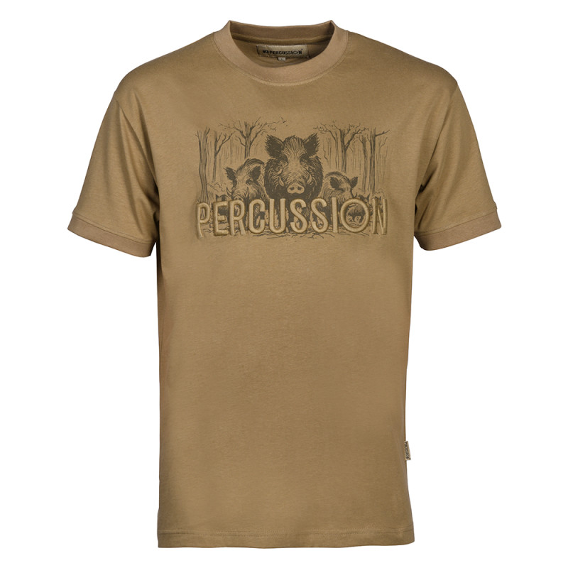 T-SHIRT PERCUSSION COMPAGNIE BEIGE