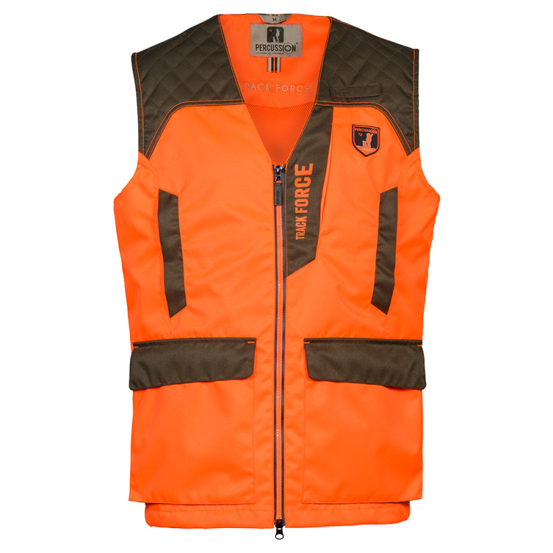 GILET PERCUSSION TRACK FORCE ORANGE/KAKI