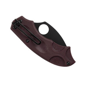 COUTEAU SPYDERCO MEERKAT BORDEAUX LAME NOIRE SPRINT