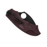 COUTEAU SPYDERCO MEERKAT BORDEAUX LAME NOIRE SPRINT