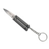 PORTE CLÉS COUTEAU PAPILLON THIRD 5.5CM INOX NOIR