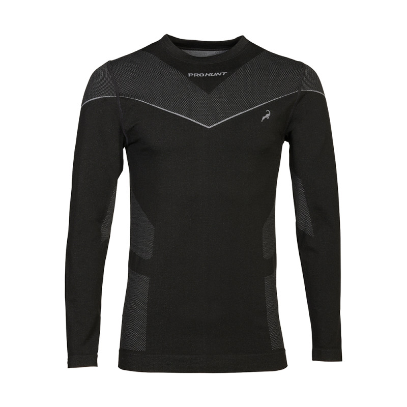 T-SHIRT PROHUNT THERMIQUE MANCHES LONGUES NOIR