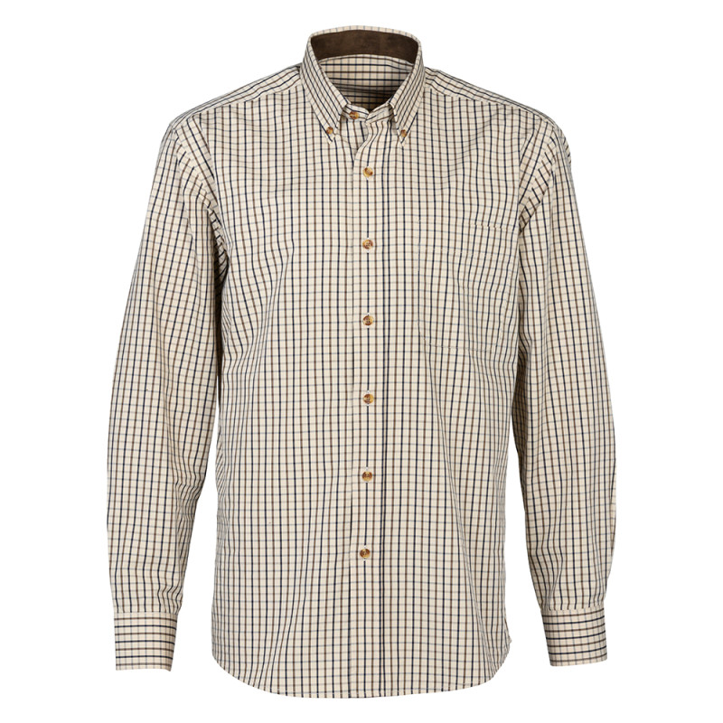CHEMISE PROHUNT THOURY BEIGE MARRON IBEX