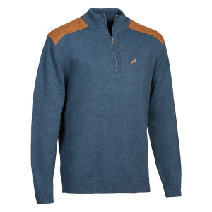 PULL PROHUNT FOX ZIPPÉ BLEU...