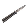 COUTEAU PAPILLON THIRD TITANE NOIR 12CM INOX