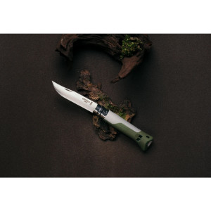 COUTEAU OPINEL N°08 HORIZON GRIS GALET ET KAKI