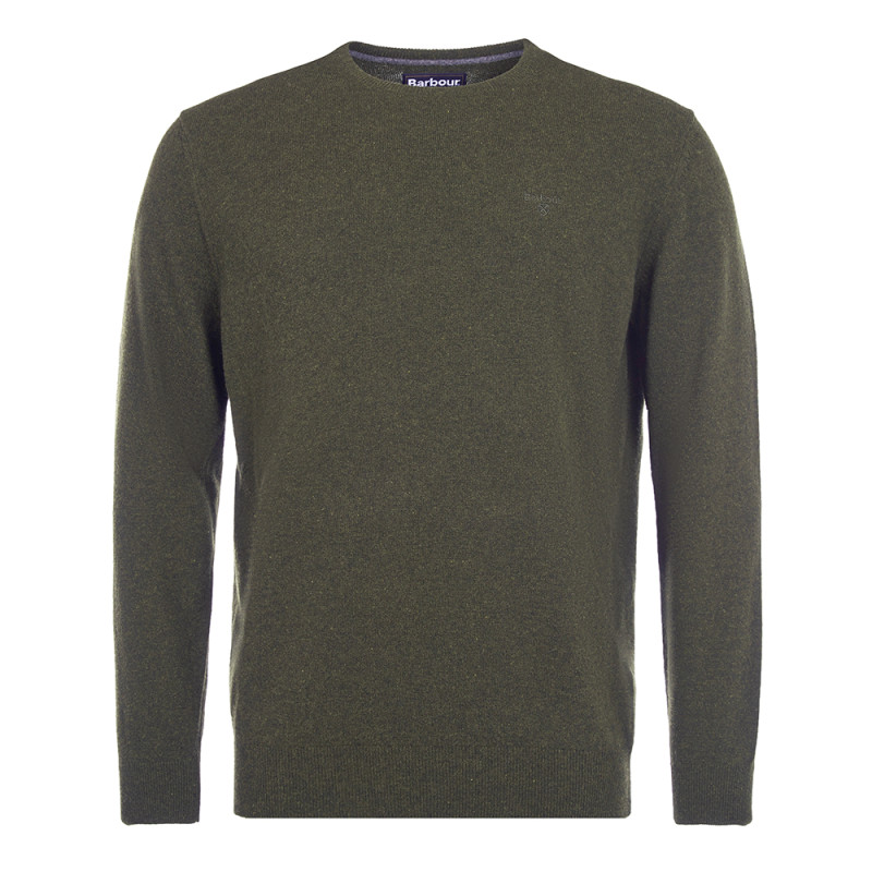 PULL BARBOUR ESSENTIAL L/WOOL SEAWEED