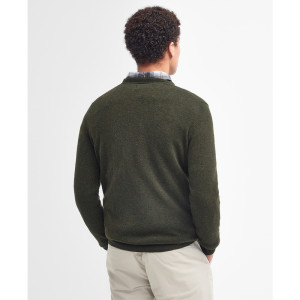 PULL BARBOUR ESSENTIAL L/WOOL SEAWEED
