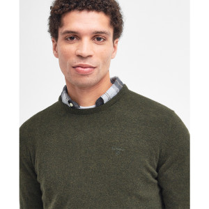 PULL BARBOUR ESSENTIAL L/WOOL SEAWEED
