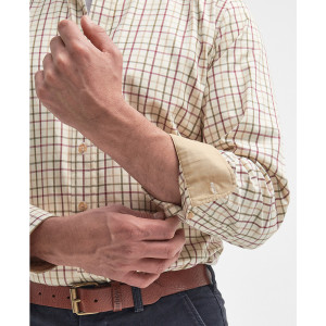 CHEMISE BARBOUR SPORTING REGULAR ROUGE/KAKI