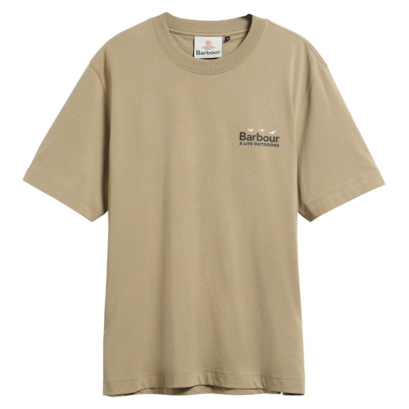 T-SHIRT BARBOUR FLY HOME RELAXED GRAPHIC MUSHROOM