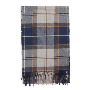 ÉCHARPE GALINGALE GREY MIDNIGHT TARTAN