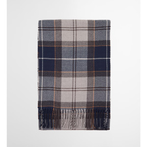ÉCHARPE GALINGALE GREY MIDNIGHT TARTAN