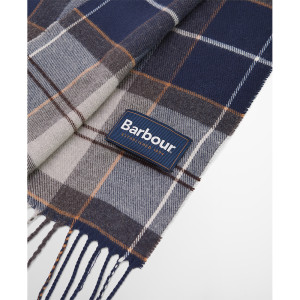 ÉCHARPE GALINGALE GREY MIDNIGHT TARTAN