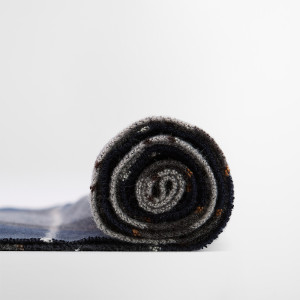 ÉCHARPE GALINGALE GREY MIDNIGHT TARTAN