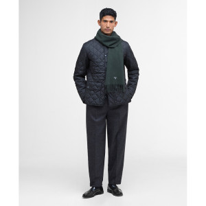 ÉCHARPE BARBOUR PLAIN LAMBSWOOL FOREST GREEN