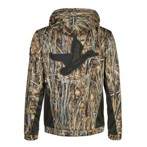 SWEAT A CAPUCHE ZIPPÉ PERCUSSION ROSEAU CAMO WET